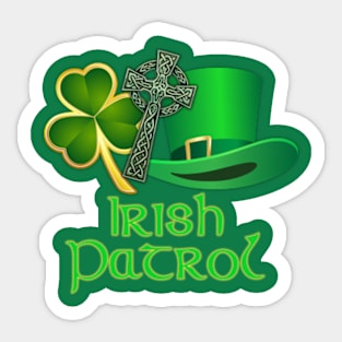 Irish Patrol - St. Patrick's Day Sticker